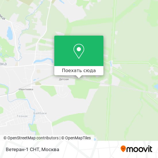 Карта Ветеран-1 СНТ