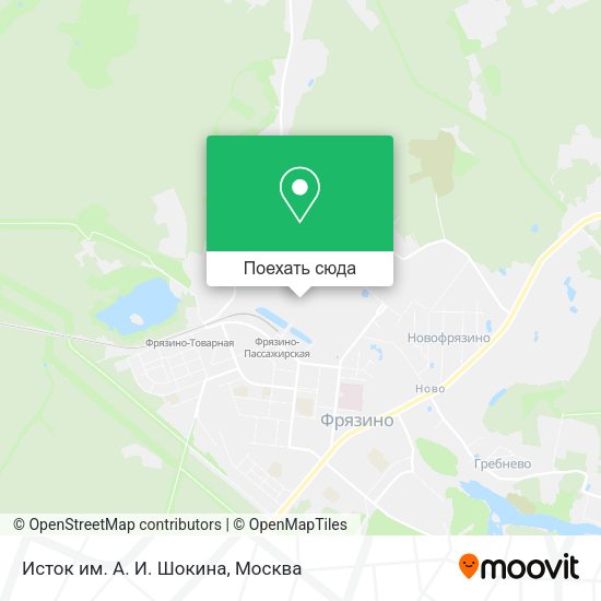 Карта Исток им. А. И. Шокина