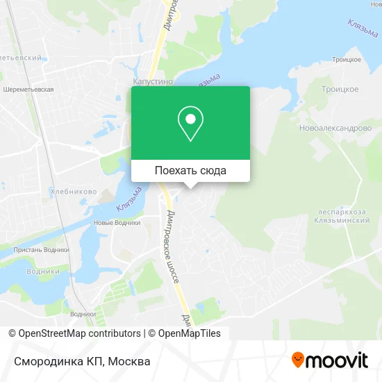 Карта Смородинка КП