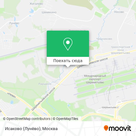 Карта Исаково (Лунёво)