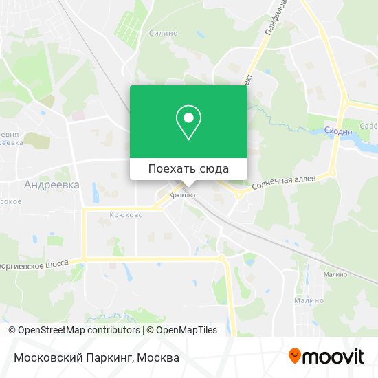 Карта Московский Паркинг
