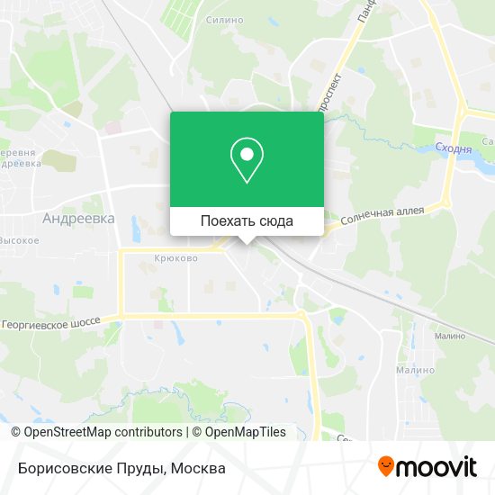Карта Борисовские Пруды
