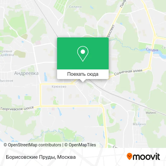 Карта Борисовские Пруды