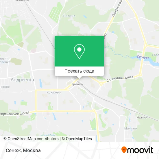 Карта Сенеж