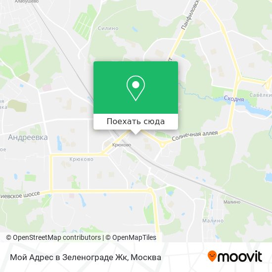 Карта Мой Адрес в Зеленограде Жк