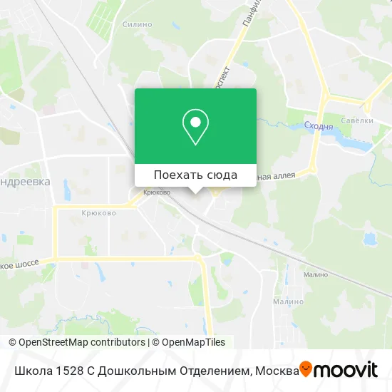 Карта Школа 1528 С Дошкольным Отделением
