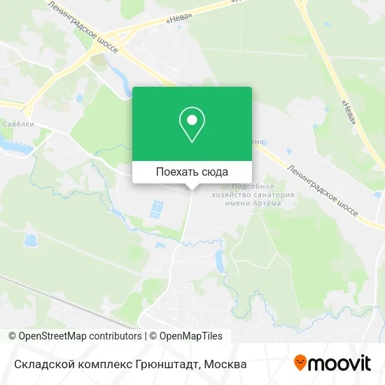 Карта Складской комплекс Грюнштадт