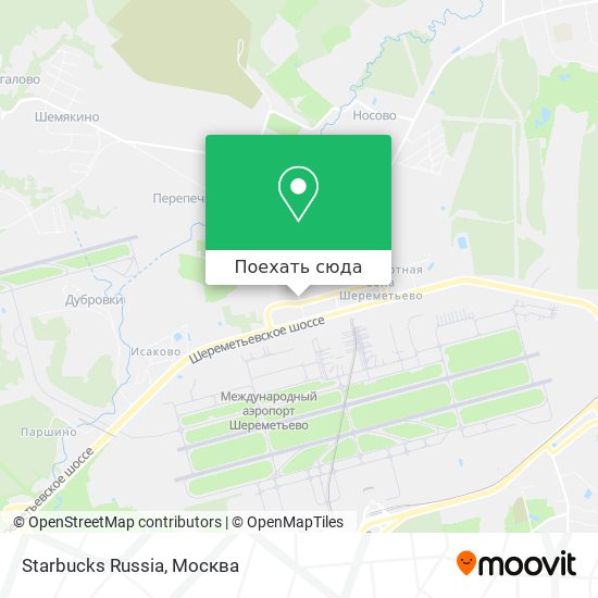 Карта Starbucks Russia