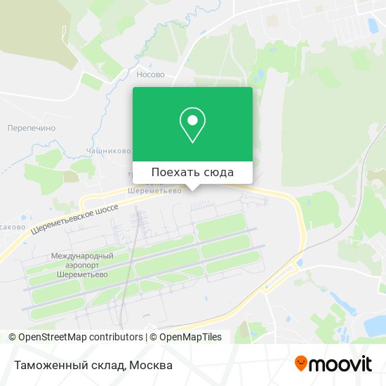 Карта Таможенный склад
