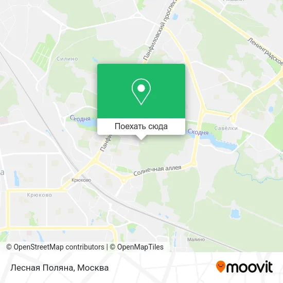 Карта Лесная Поляна