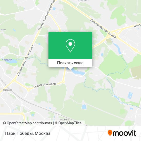 Карта Парк Победы