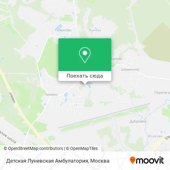 Карта Детская Луневская Амбулатория