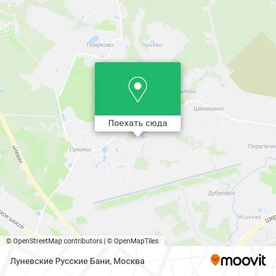 Карта Луневские Русские Бани