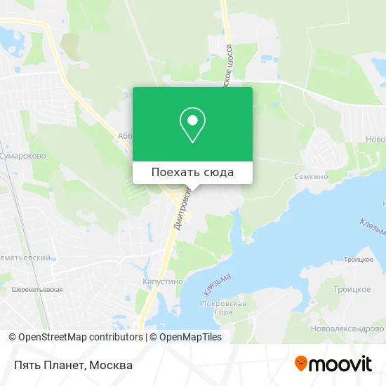Карта Пять Планет