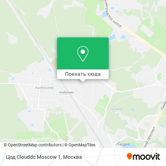 Карта Цод Clouddc Moscow 1