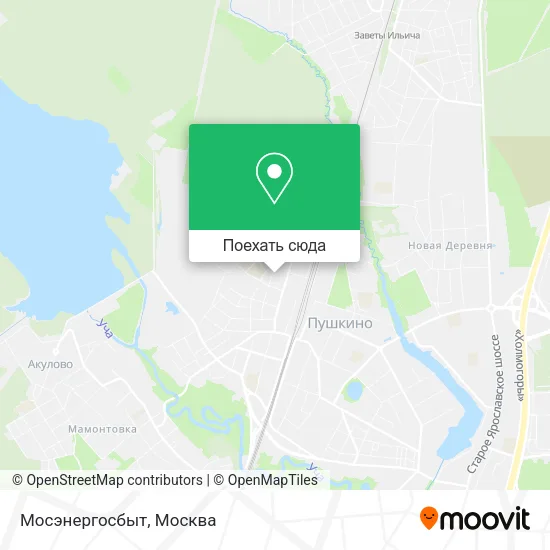 Карта Мосэнергосбыт