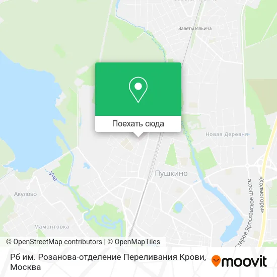Карта Рб им. Розанова-отделение Переливания Крови