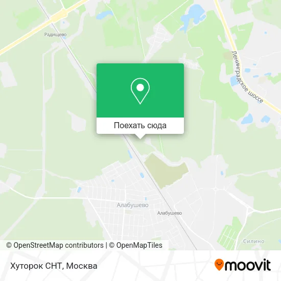 Карта Хуторок СНТ