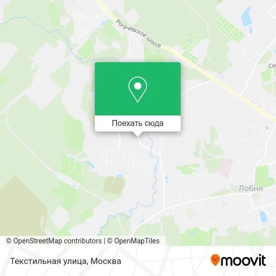 Карта Текстильная улица