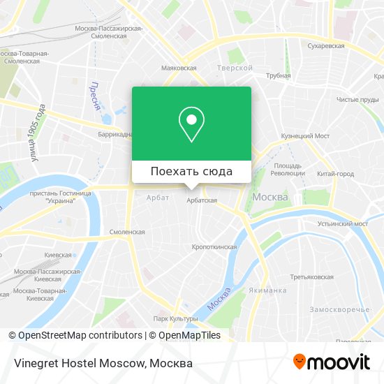 Карта Vinegret Hostel Moscow