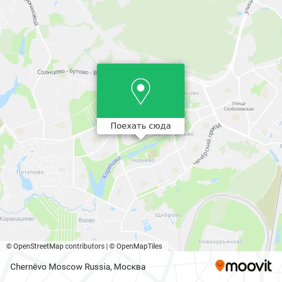 Карта Chernëvo Moscow Russia