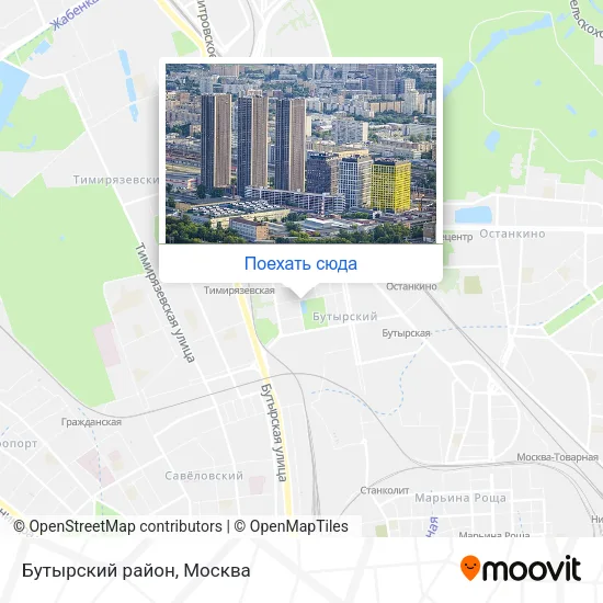 Карта Бутырский район