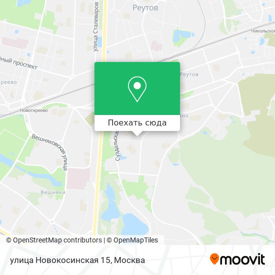 Новокосино на карте москвы