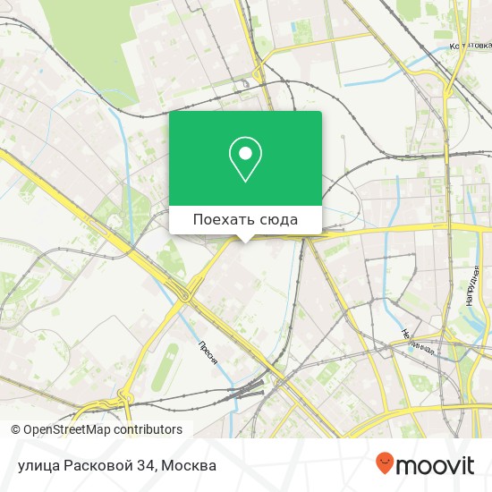 Карта улица Расковой 34