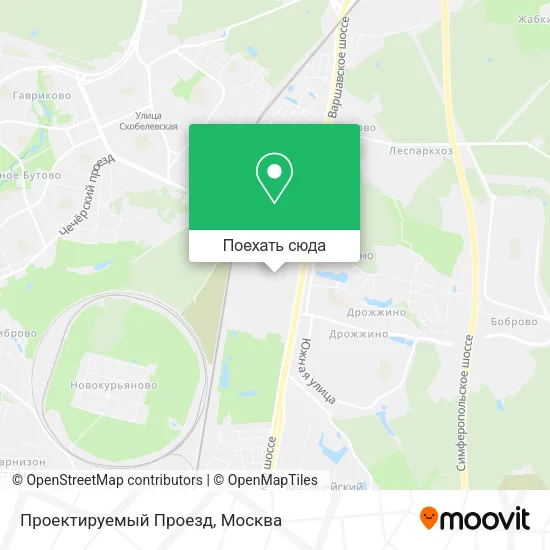 Карта Проектируемый Проезд