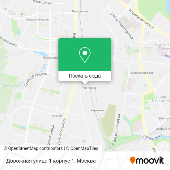 Карта Дорожная улица 1 корпус 1