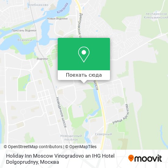 Карта Holiday Inn Moscow Vinogradovo an IHG Hotel Dolgoprudnyy