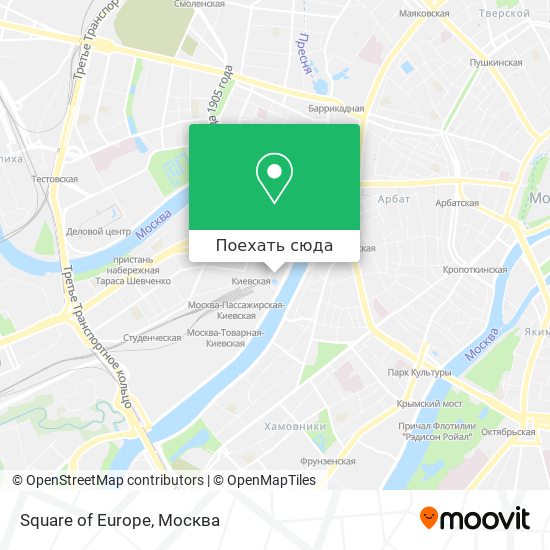 Карта Square of Europe
