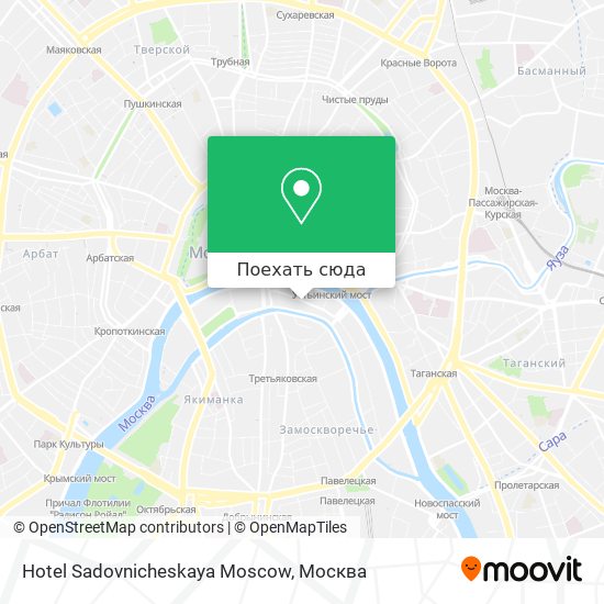 Карта Hotel Sadovnicheskaya Moscow