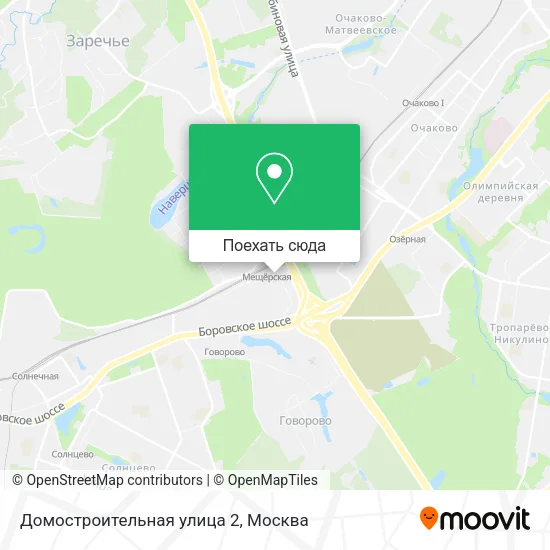 Карта Домостроительная улица 2