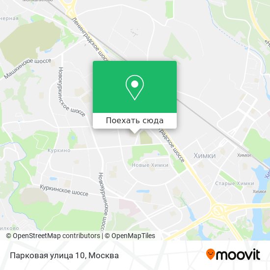 Карта Парковая улица 10