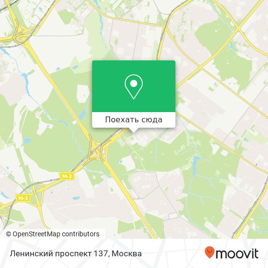 Карта Ленинский проспект 137