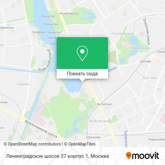 Карта Ленинградское шоссе 37 корпус 1