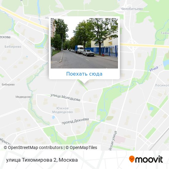 Карта улица Тихомирова 2