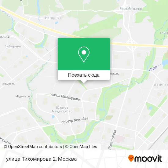 Карта улица Тихомирова 2