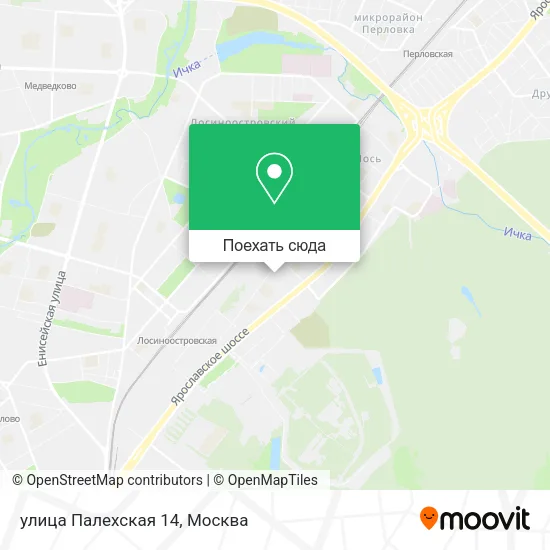 Карта улица Палехская 14