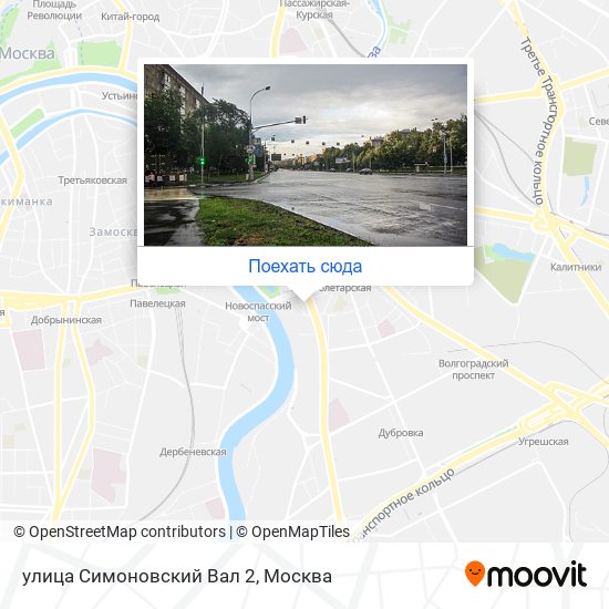Карта улица Симоновский Вал 2