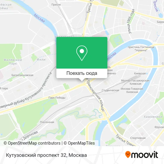 Карта Кутузовский проспект 32