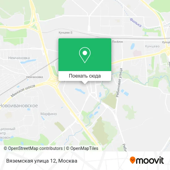 Карта Вяземская улица 12