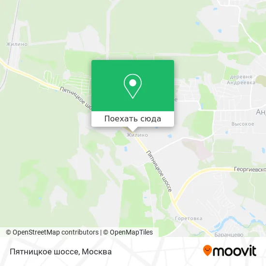Карта Пятницкое шоссе