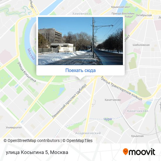 Москва карта улица косыгина