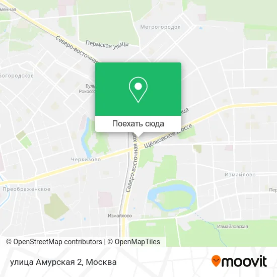 Карта улица Амурская 2