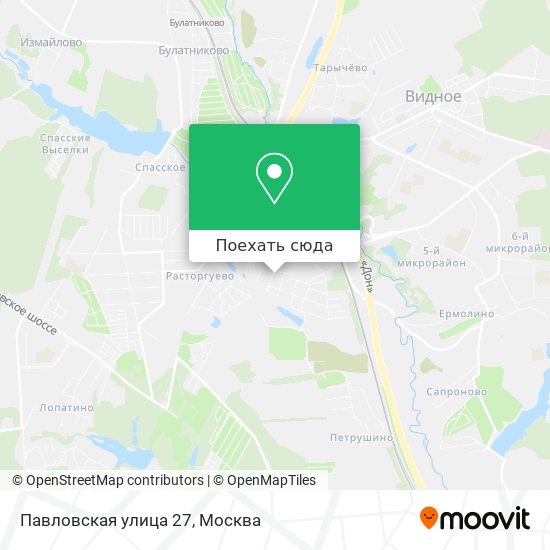Карта Павловская улица 27