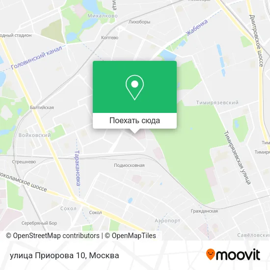 Карта улица Приорова 10