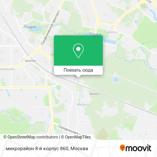 Карта микрорайон 8-й корпус 860