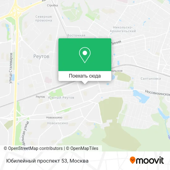 Карта Юбилейный проспект 53